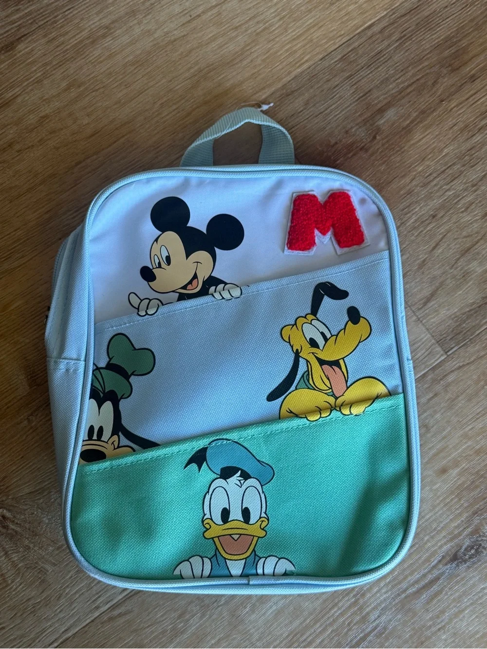 Disney Kids Backpack Bag White Mint Green Yellow Black Red